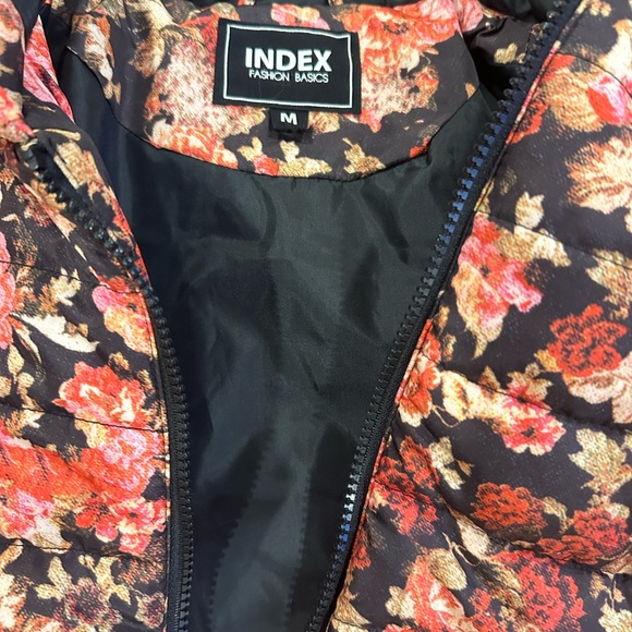 Puffer Floral Jacket with the Hood - Picture 7 of 14